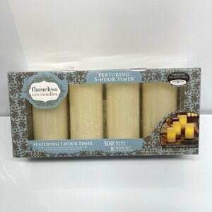 Costco Flameless Led Pillar Candles Set of 4 Featuring 5 Hour Timer Work Tested